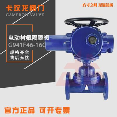 G941F46-16C电动衬氟隔膜阀不锈钢电动衬四氟隔膜阀耐酸碱DN50100
