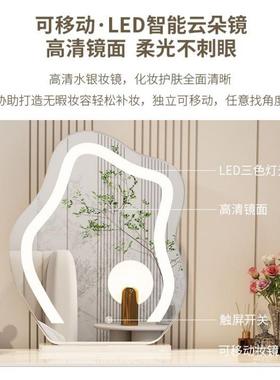 梳妆台卧奢室现代简型约斗柜一体化妆柜小户轻可缩QOF网红化妆伸