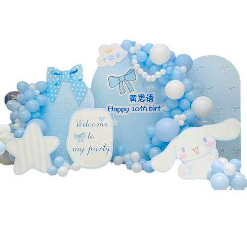 melody美乐蒂主题生日布置装饰场景女孩儿童10十岁气球kt板背景墙