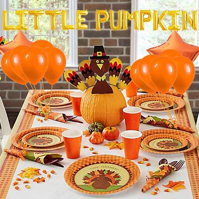 感恩节南瓜派对装饰气球套餐 16寸LITTLE PUMPKIN铝箔气球套装