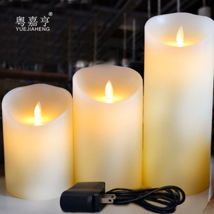 220V充电LED斜口摇摆电子蜡烛 浪漫婚庆酒吧派对灯生日电子蜡烛灯