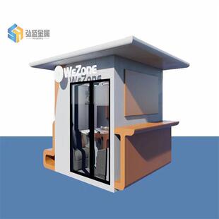 街区轻奢咖啡店 可移动咖啡屋 创意造型咖啡小吃屋 可自动义改动