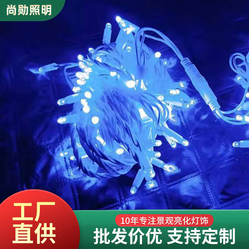 户外装饰景观灯造型灌胶橡胶线灯串LED小彩灯条满天星节日灯串