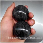 新款 老石手指灵活玉球手球手练手实木钢球人玩手玩件把玩圆球手掌