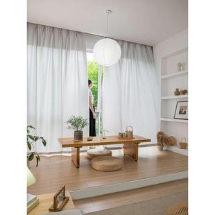 3.1米3米2.9米2.8特高米黄浅灰色透光不透人幻影纱窗纱台白纱新品