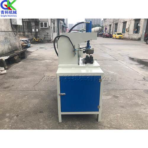 护栏货架制造管材冲角机金属管材对接液压冲弧机圆管方管冲孔机