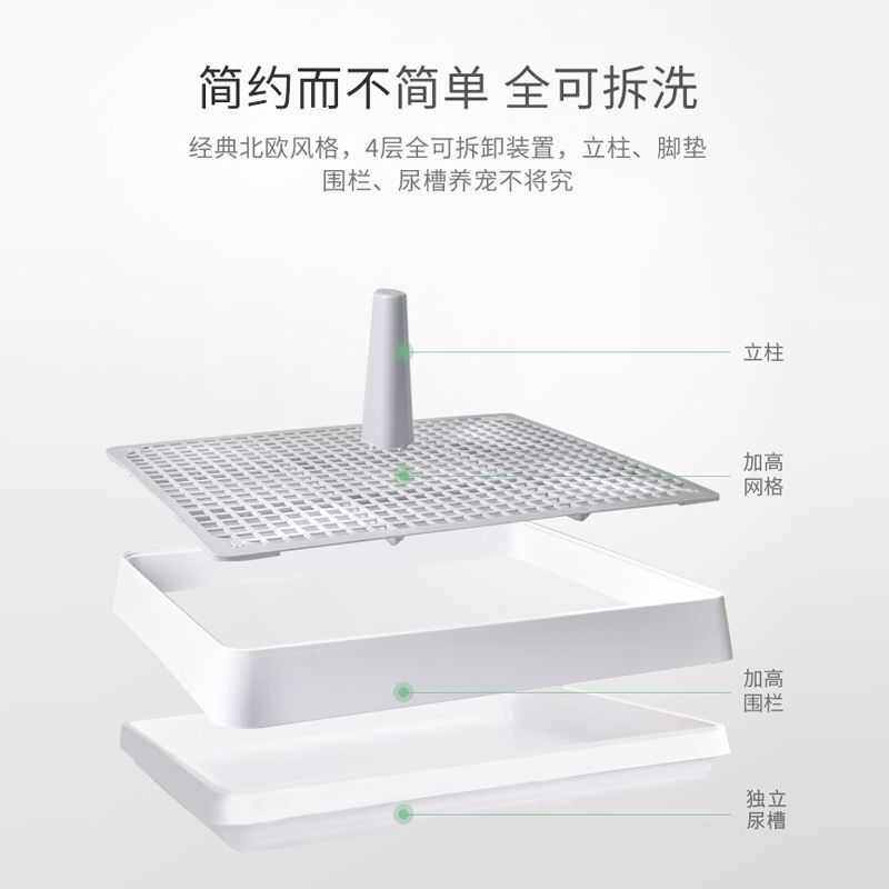 狗厕所大型狗超大号便盆防踩屎拉屎小型犬泰迪非自动冲水宠物用品