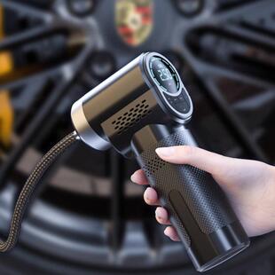 车载无线充气泵车用大功率双缸打气泵轿车轮胎高压打气筒usb充电