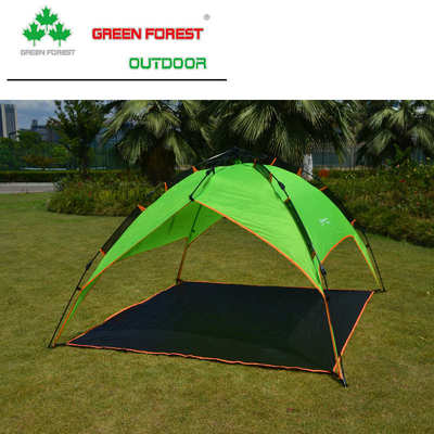 户外防暴雨全自动速开两用自动帐篷送PE地席Outdoor Camping Tent