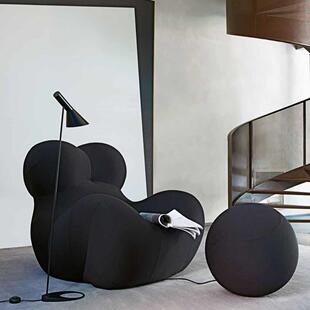 极简创意休闲懒人单人沙发 轻奢艺术简约现代意式