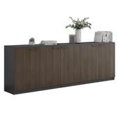 储物柜办公室员工木质柜子置文件柜办公茶水收纳档案物柜柜资料矮