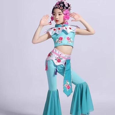 俏花旦舞蹈服小戏骨演出服儿童京剧小红娘幼儿表演服戏曲舞台服装
