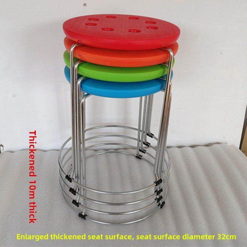 特厚加厚塑料八孔凳家用餐桌凳成人高方凳套装凳黑铁钢凳椅,住宅家具,其它凳子,淘宝优惠券,粉丝福利购,淘宝优惠卷