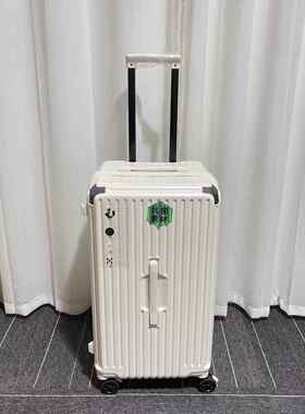 高档Ts正品防刮花杆箱万向轮纯pc贸超轻旅拉行登机行李箱子男外女