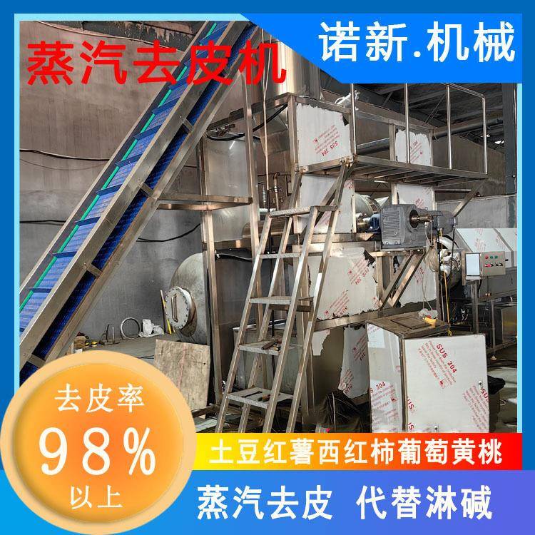 蒸汽去皮机全套加工设备土豆西红柿红薯去皮处理