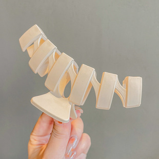 超大号18cm爱心抓夹女发夹高级感适合发量少的夹子后脑勺鲨鱼夹