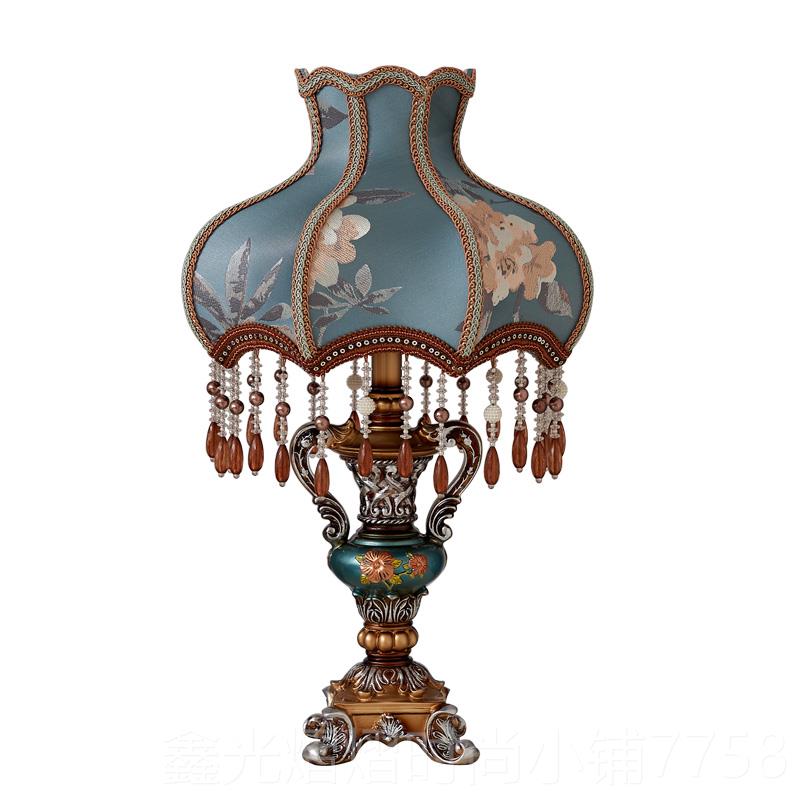 正品卧室台灯欧光式轻奢浪漫温馨电插式可调节亮度床家用暖床头柜