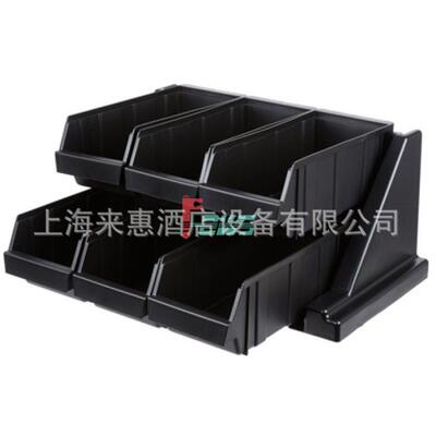 CAMBRO 多层盒子6RS6-110 6格多功能系列组合套装(黑色)