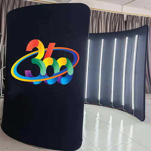 360度直播亭照相亭LED灯摄影棚派对用品环绕拍摄360照相亭