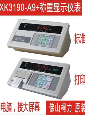 耀华XK3190-A9+地磅表头，XK-A9+P带打印地磅显示控制器LED显示