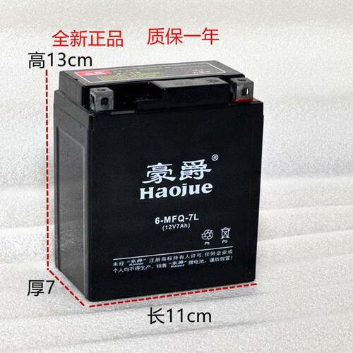适用悦酷太子GZ150机车免维护蓄电池12V7A干电瓶正品