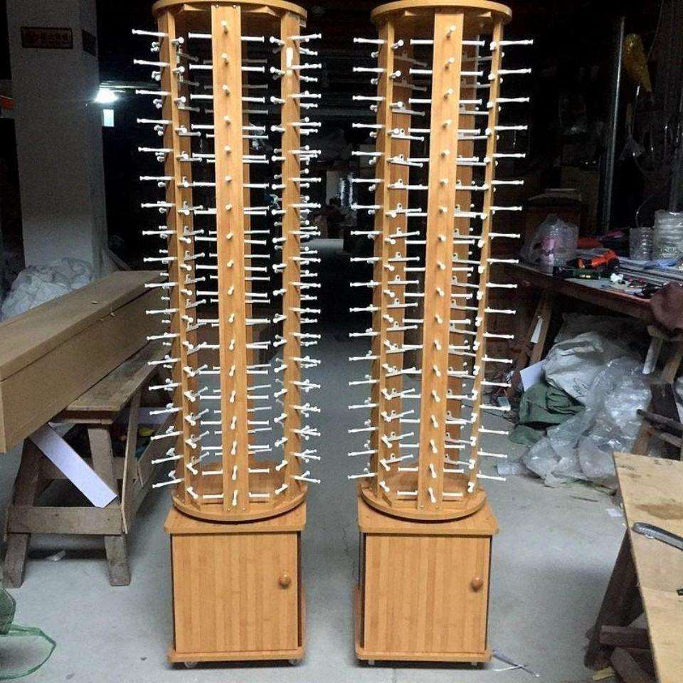 眼镜旋转展示架落地式太阳眼镜展架光学镜展示道具墨镜推拉陈列架