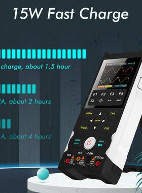 ET829双通道数字示波器信号发生器万用表三合一80MHZ带宽250MS/S