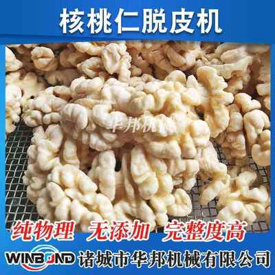 设核桃水仁去皮机备 不添加MPI药纯物理脱皮设 花生米巴旦木去内