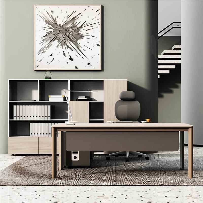 电办公桌工位公大意俱Mind单人简约职员班台经理脑桌 老板办工位