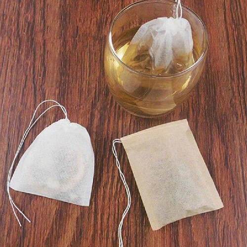 10/100PCS/Lot Tea Bag Filter Paper Bags Empty Drawstring