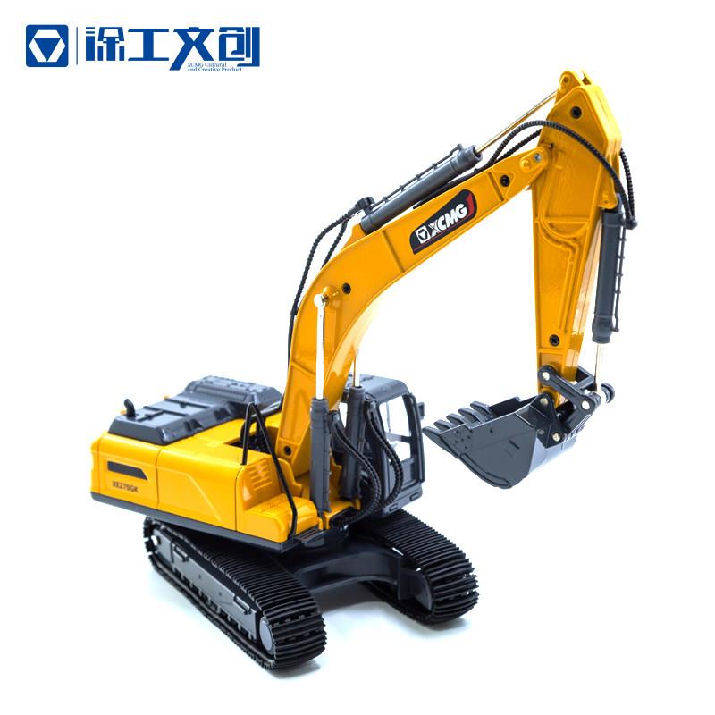 徐工挖掘机模型锌合金摆件XE270GK仿真挖土机模型仿真工程车玩具图片