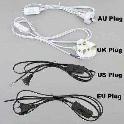 5pcs UK AU EU US 2pin AC Power connector Adapter cable