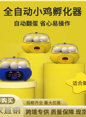 小鸡孵化器小型家用智能自动遥控孵化机跨境迷你鸡蛋孵蛋器