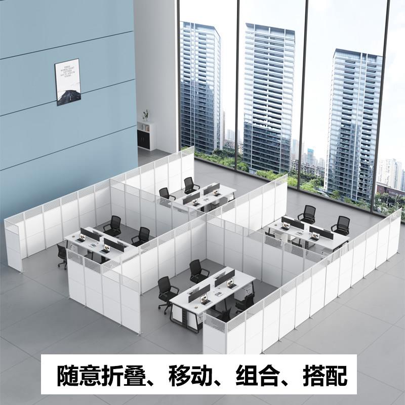 活工玻动屏风隔断带轮 可折叠隔断办公室使用 组璃合配件厂车CCK