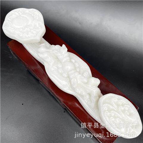 汉白玉如意摆件 家居摆件 展会款 如意貔貅摆件 厂价供应白玉摆件