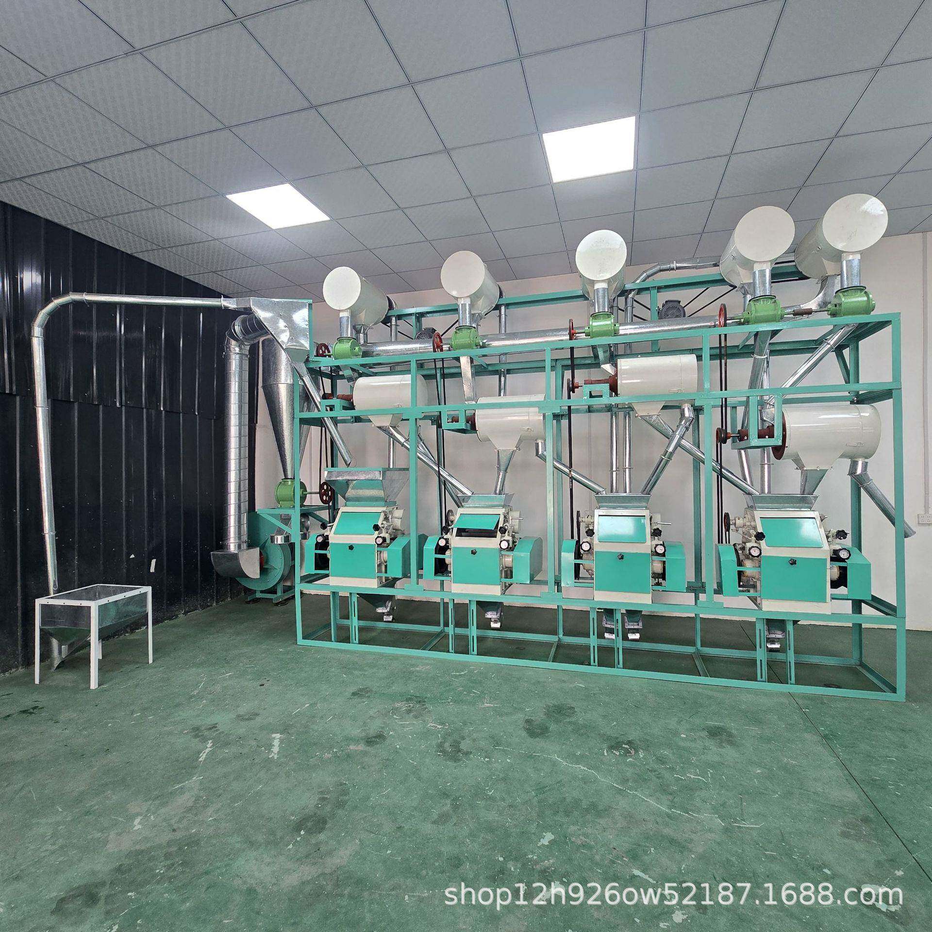 全自动无尘面粉机农民自磨小麦大米机器自动筛分麸皮小型制粉设备