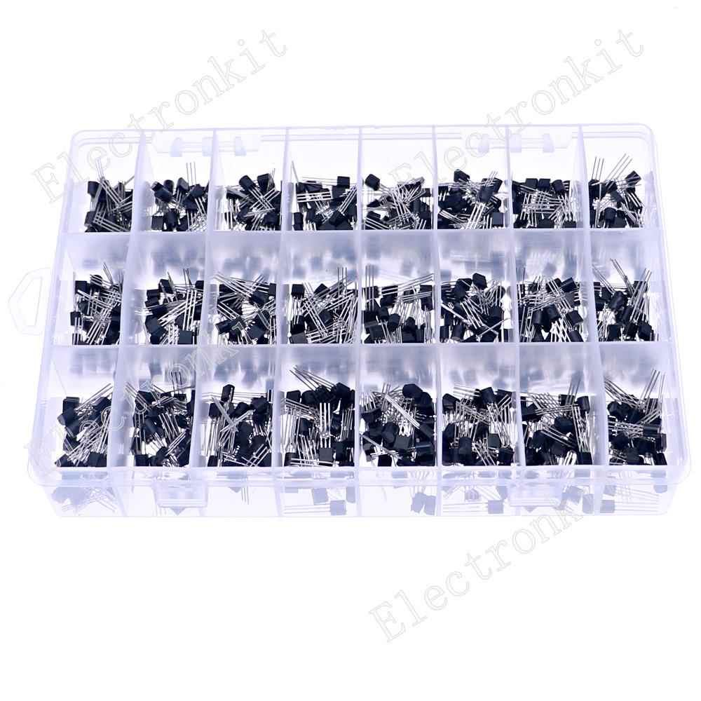 全新常用24种840个三极管包直插BC558/2N3906/A1015/S8050/S9014