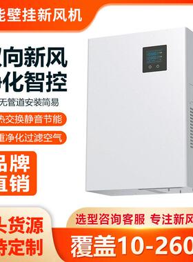 壁挂式双向新风机全热交换机家用除甲醛空气净化全屋新风换气机