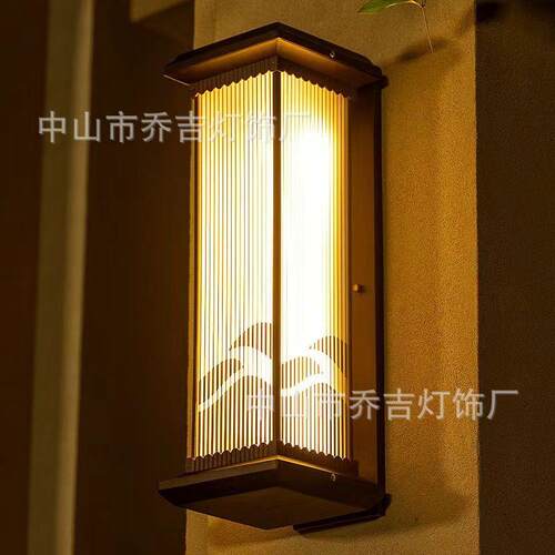 太阳能壁灯家用户外中式阳台大门口室外墙壁灯花园别墅防水庭院灯