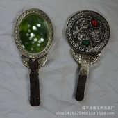 化妆镜子摄影金属品影楼镜子道具古镜影视龙凤古装 工艺品