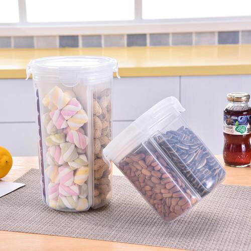 Japanese-style Plastic Airtight Containers, Transparent Kitc