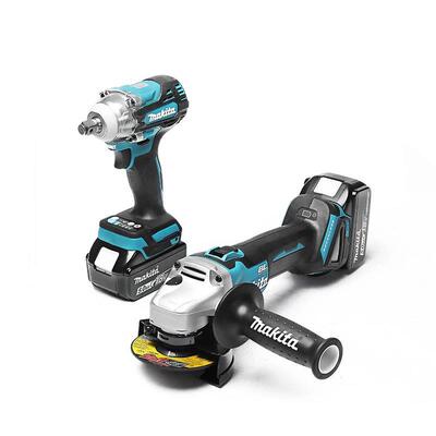 Makit击aDLX2406TDLX2率406TX2D冲扳手DGA404角磨机TW300大功18V