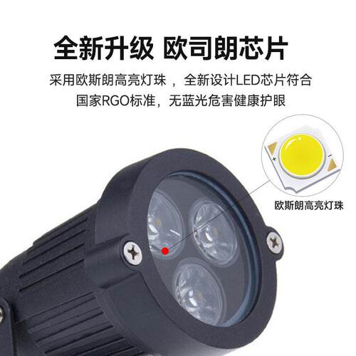 led插地灯低压灯12v-马24v户铭杰外防灯水射树3*3w三珠照树亚逊