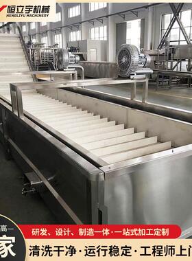 鼓泡式水果清洗机工厂水果加工清洗机大型不锈钢自动化果蔬清洗机