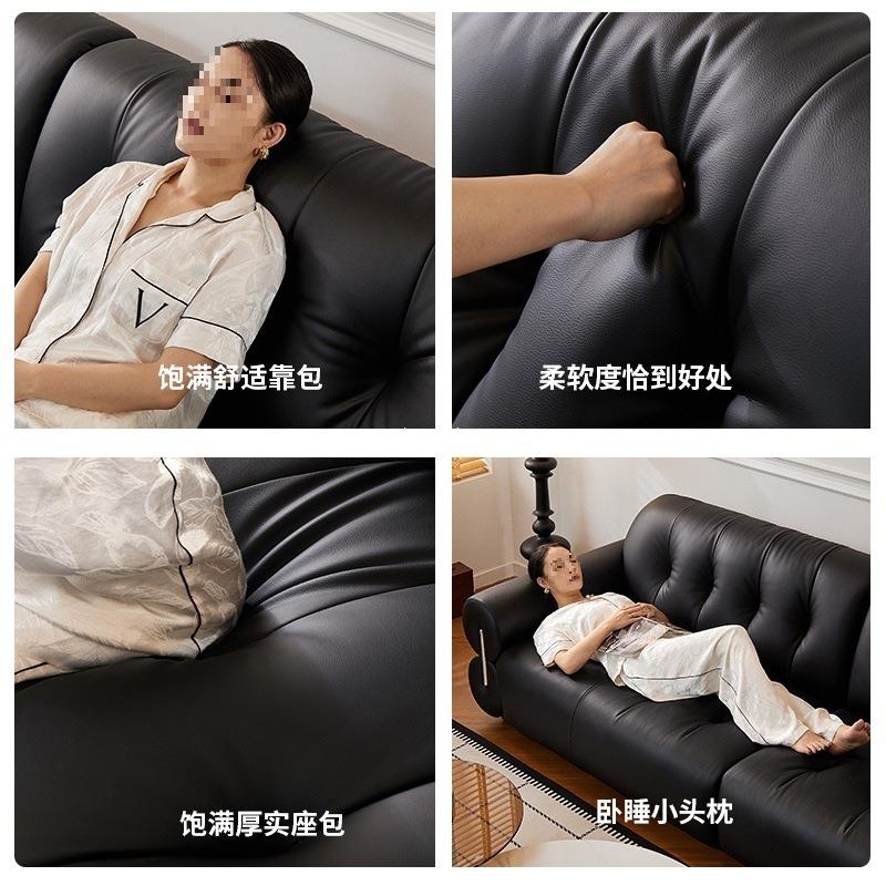 佐尔奥适黛奥黛丽黑丽黑糖云朵小沙发复古风沙发客厅户色型中古黑