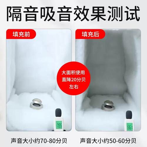环保高密度充隔音棉墙体填消音棉超强室k音tv专用内聚酯纤401维吸