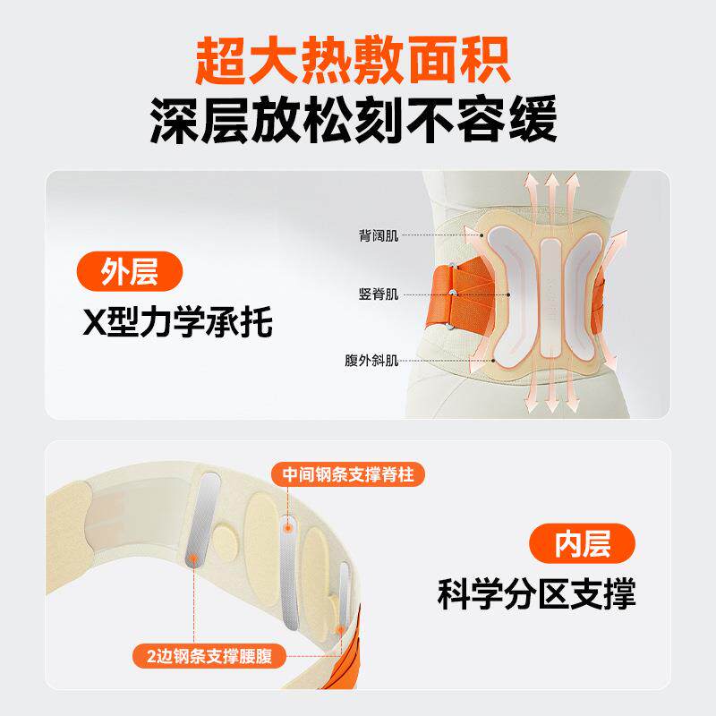 新款直销腰部按摩器护腰带腰间盘热敷背部颈椎腰椎仪理腹突出疗神