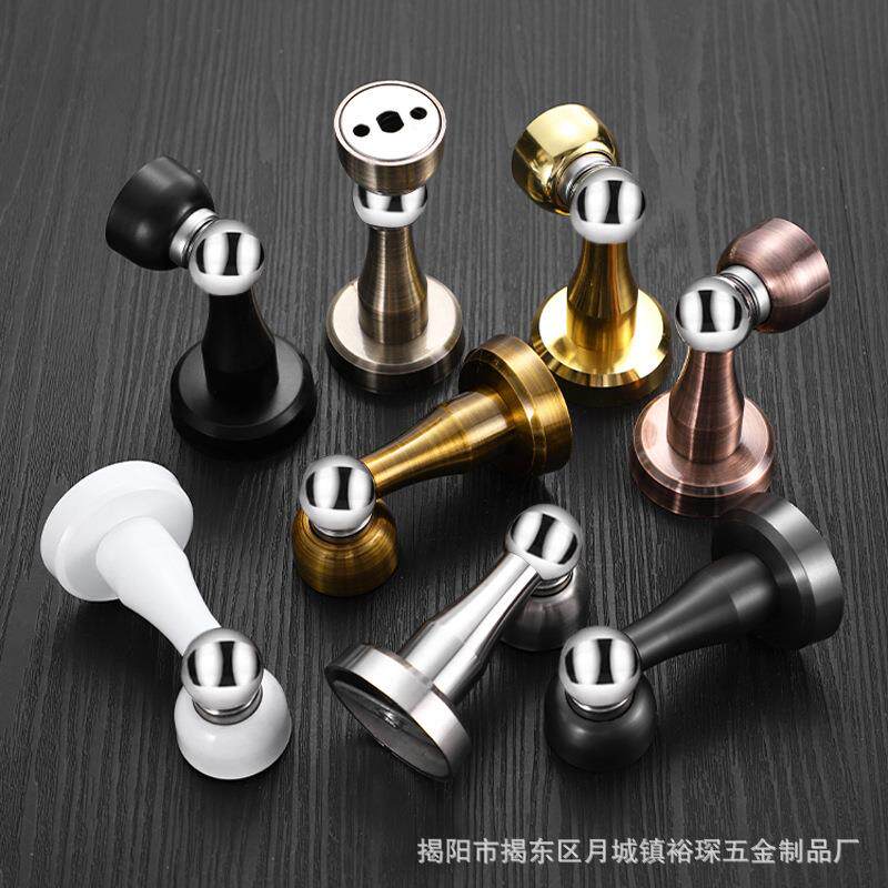 不锈钢门吸打孔强磁房门304防撞器家居五金门窗配件门顶厂家