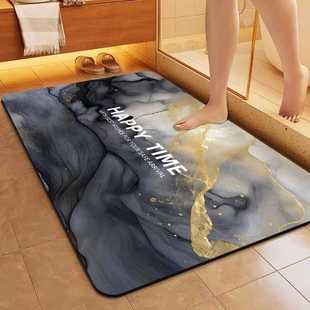 家用高级感地垫浴室门口吸水速干垫厂家供应油画风易打理硅藻泥垫