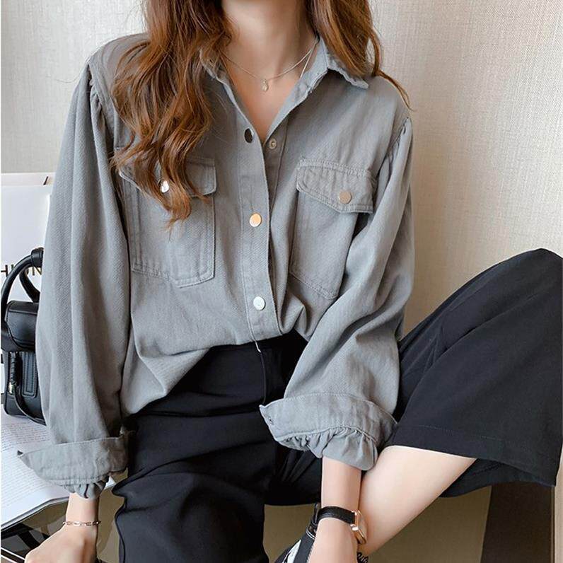 jacket protection sun shirt sleeve long loose tops womens